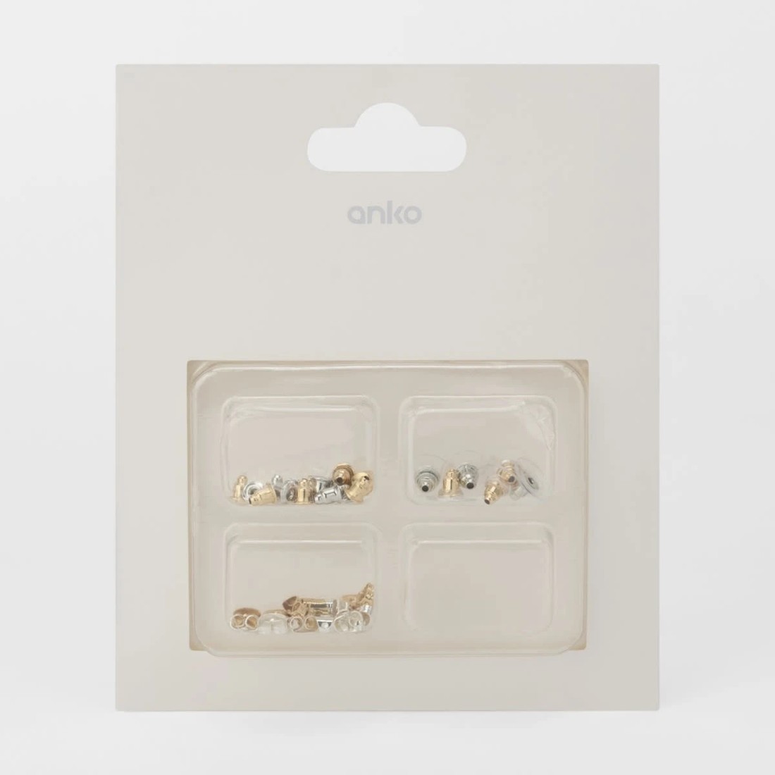 1 60 Pack Earring Backs - Gold Tone and Silver Tone, 1 of 1