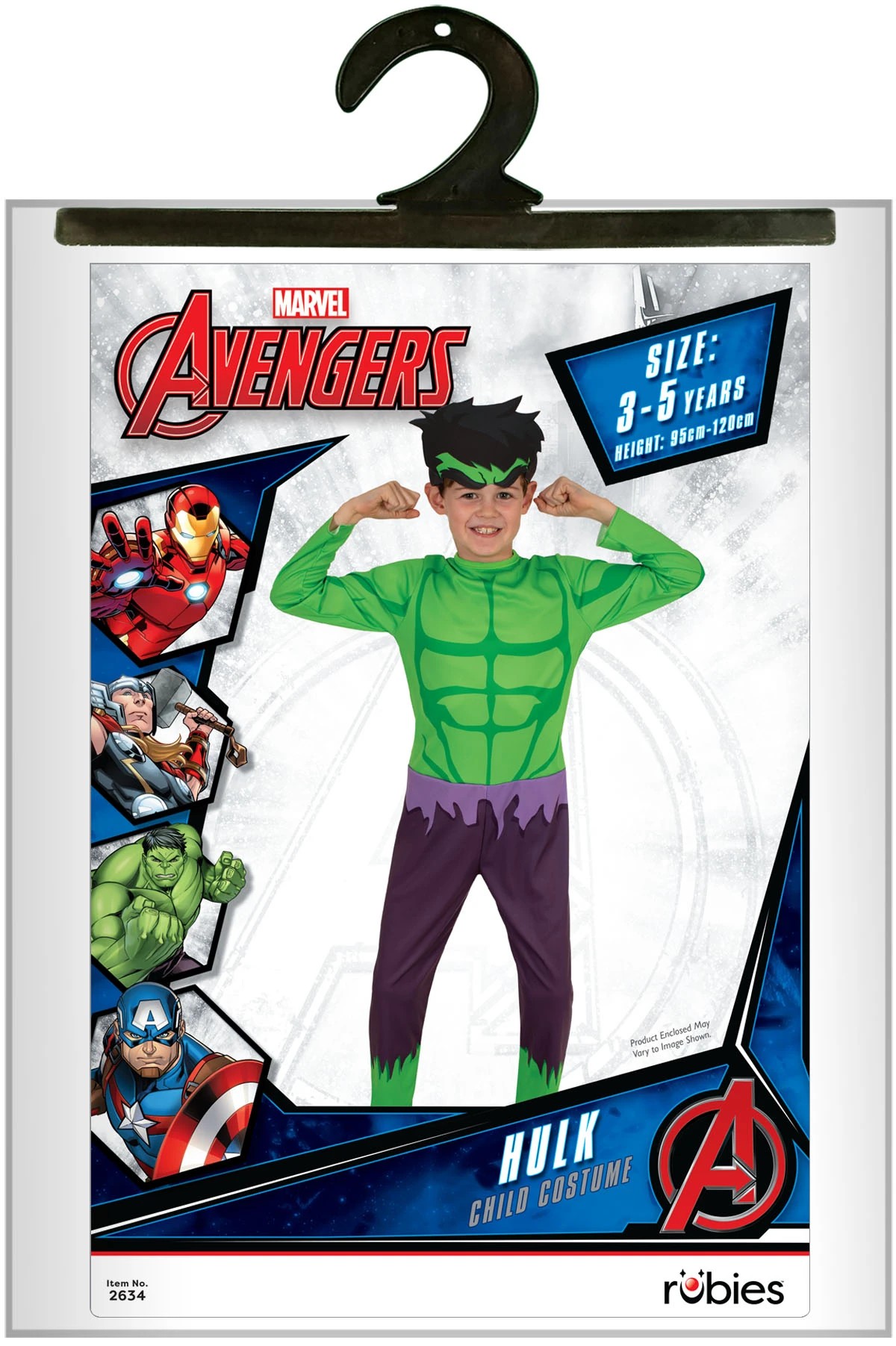5 Marvel Avengers Hulk Costume - Ages 3-5, 5 of 5