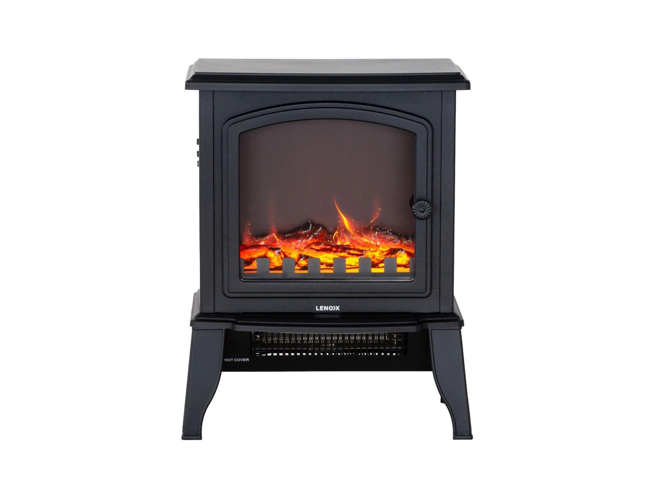 7 Lenoxx Electric 1000W to 2000W Fireplace Heater with Realistic Log Flame Display, 7 of 8