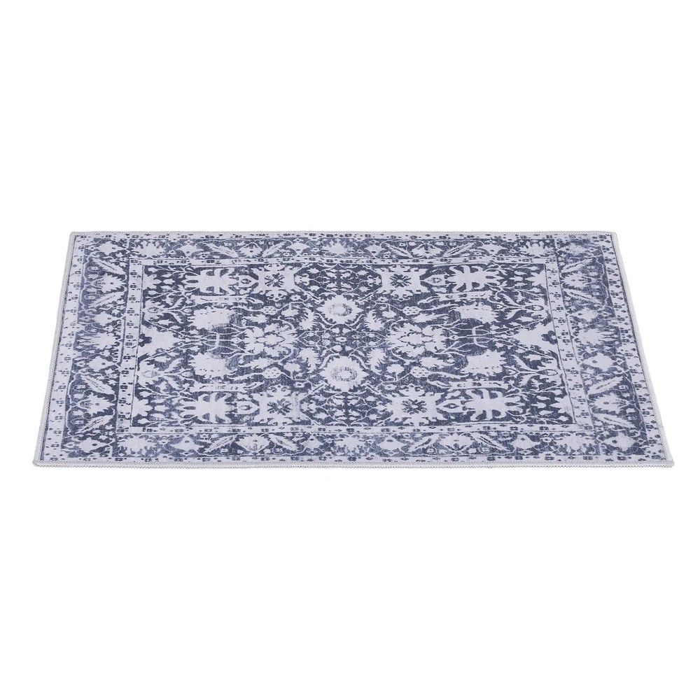 1 Artiss Floor Rug 120x170cm Soft  Washable Modern Area Rug Floor Carpet Mat - Blue, 1 of 2