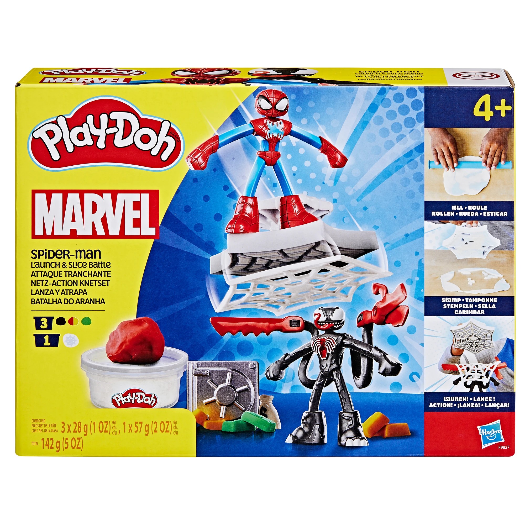 1 Play-Doh Play - Doh Spider - Man Launch And Slice Battle - Multi, 1 of 3