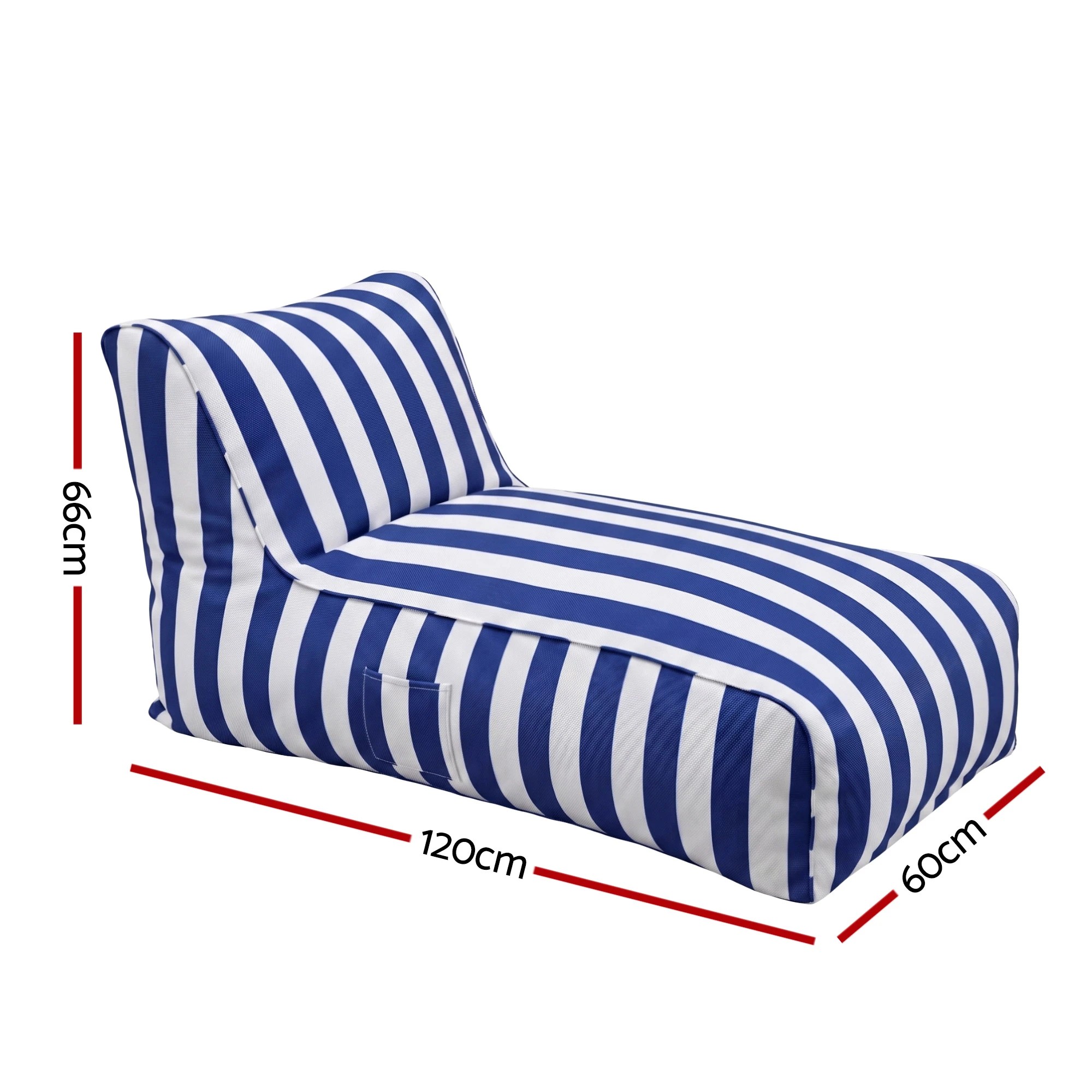 2 Artiss Outdoor Bean Bag Chair Cover No Filler Patio Beanbag Sofa Cover - Multi, 2 of 10