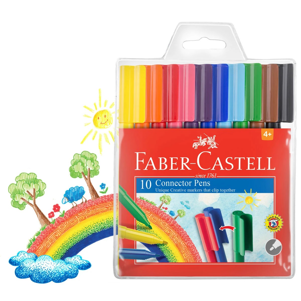 1 Faber-Castell Connector Pens - Pack of 10, 1 of 3