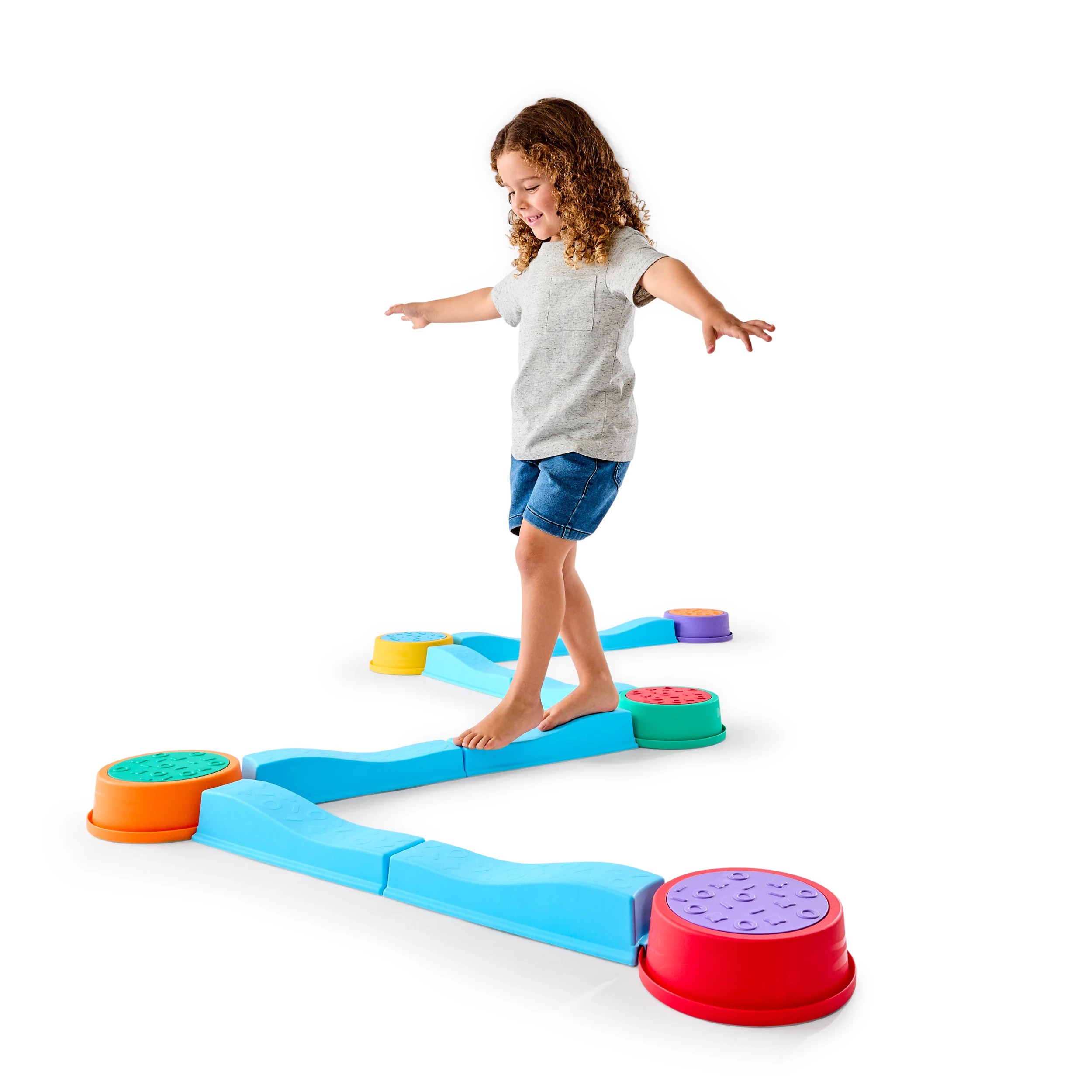1 13 Piece Sensory Balance Beam Set, 1 of 8