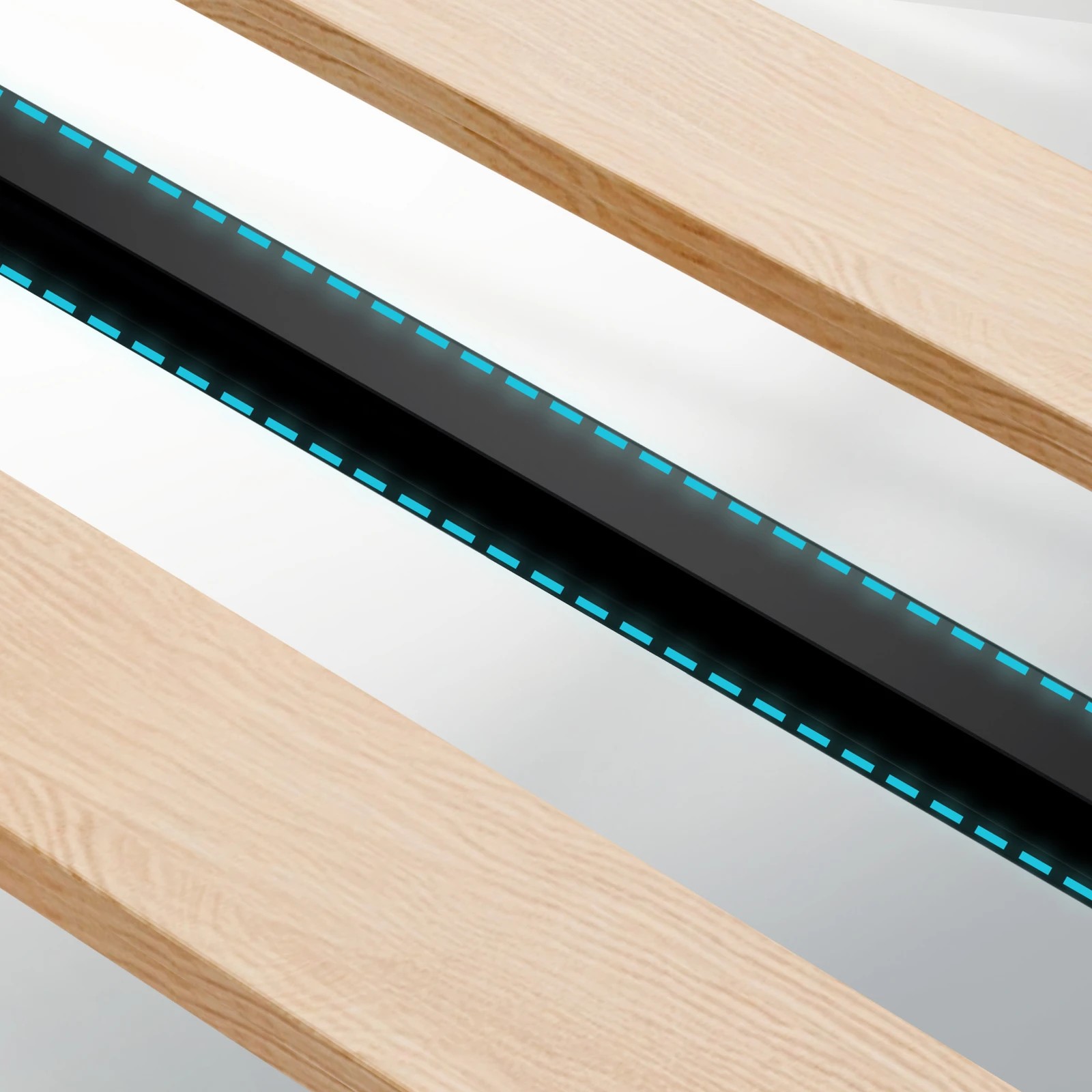 7 Alfordson Bed Frame Single Size Mattress Base Platform Leather Linus - White, 7 of 9