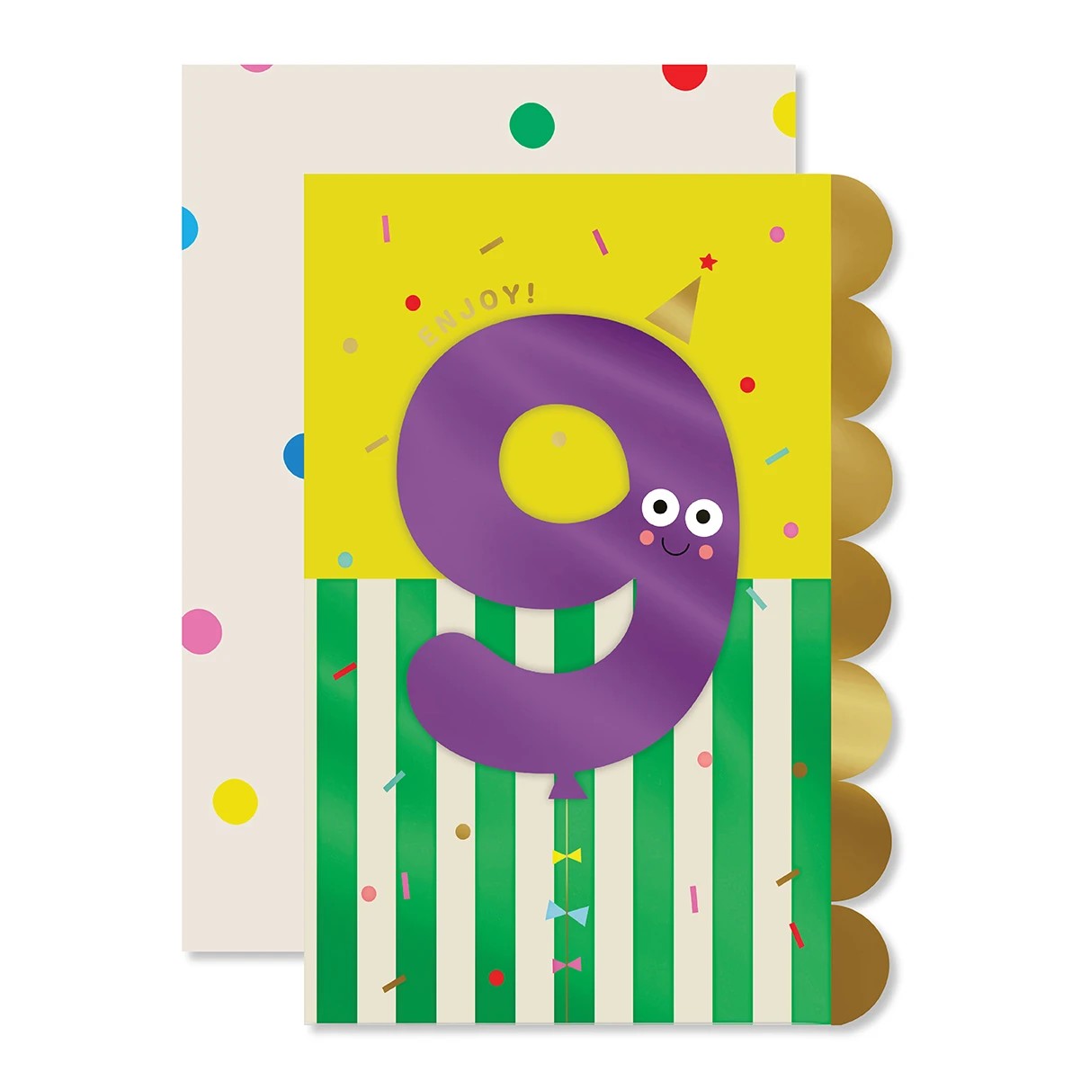 1 Hallmark 9th Birthday Card - Balloon, 1 of 3
