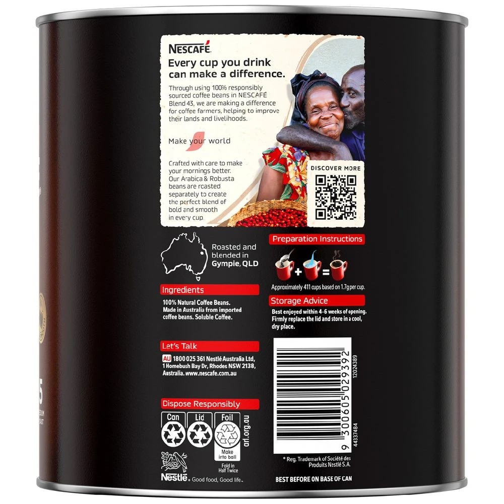 4 Nescafe Blend 43 Instant Coffee 700g, 4 of 7