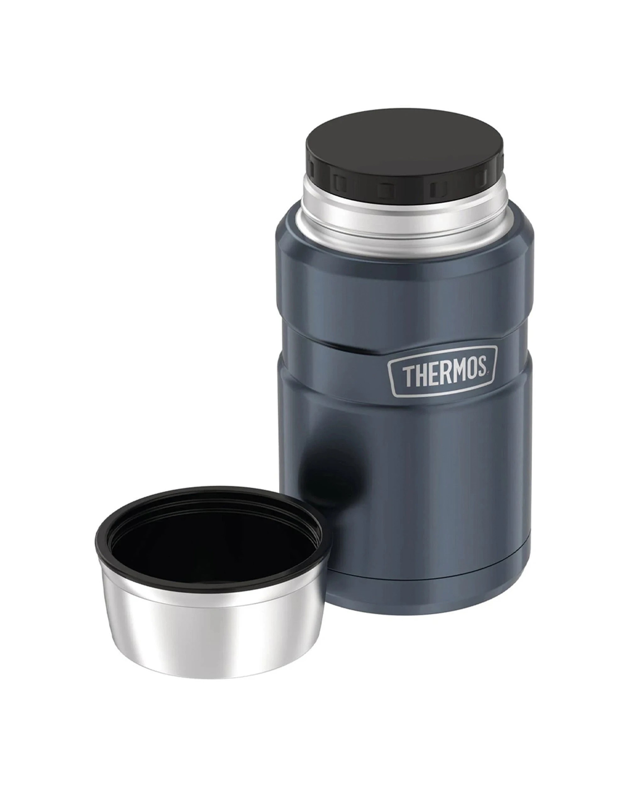 3 Thermos King 710Ml Stainless Steel Vacuum Insulated Double Walled Food Jar - Grey, 3 of 3