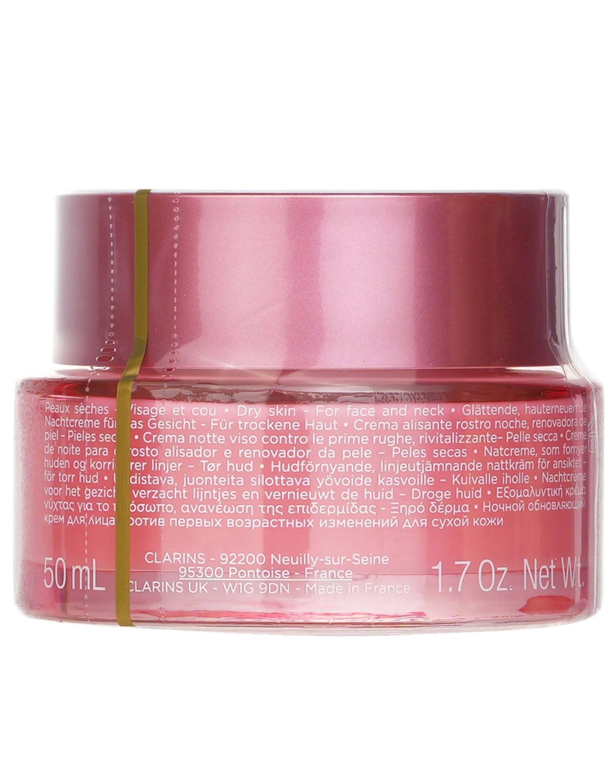 3 Clarins Multi-Active Nuit (Niacinamide + Sea Holly Extract) Skin Renewing Line-Smoothing Night Cream Dry Skin 50ml/1.7oz, 3 of 3