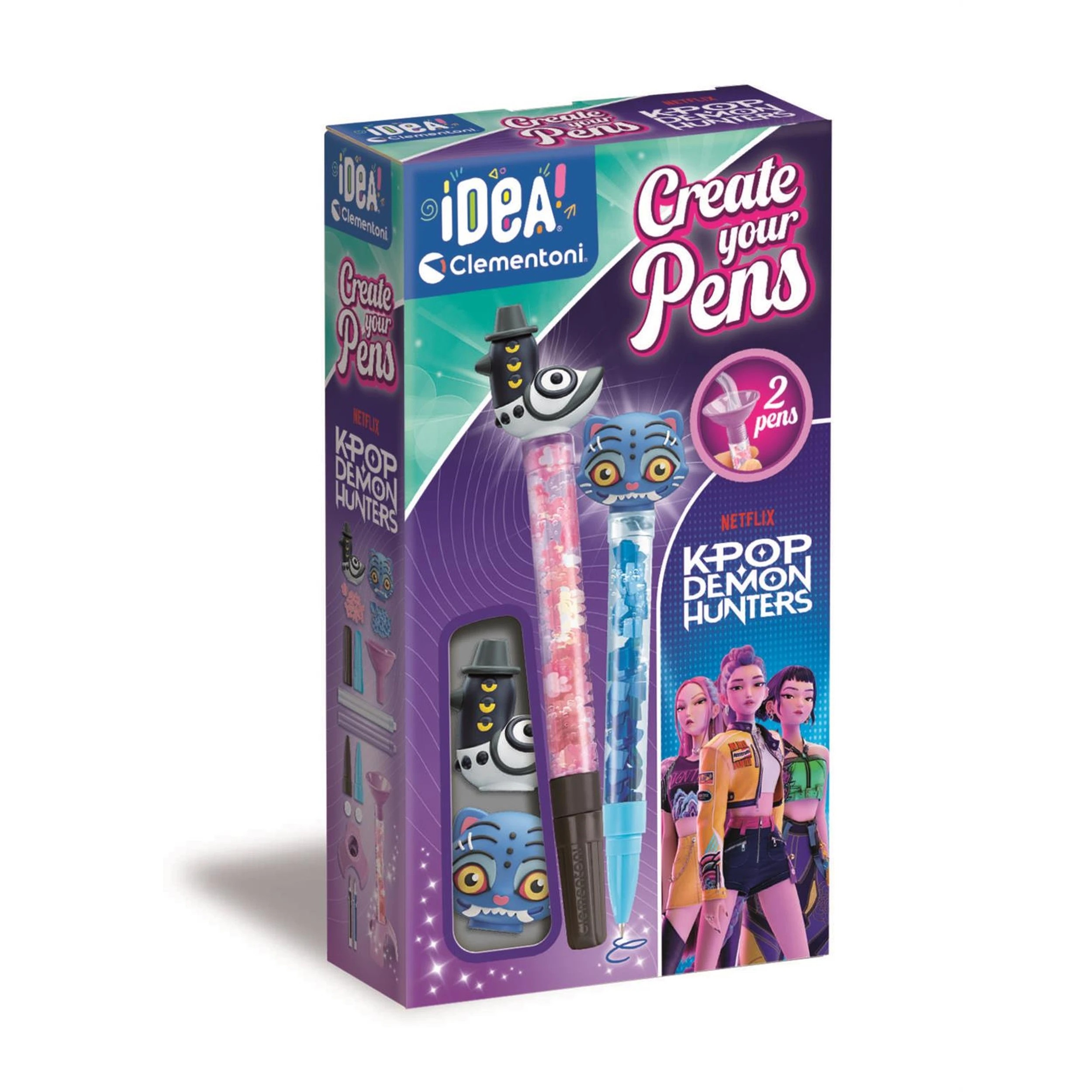 2 Clementoni Create Your Own K - Pop Demon Hunter Pens 2pack - Assorted - Multi, 2 of 7