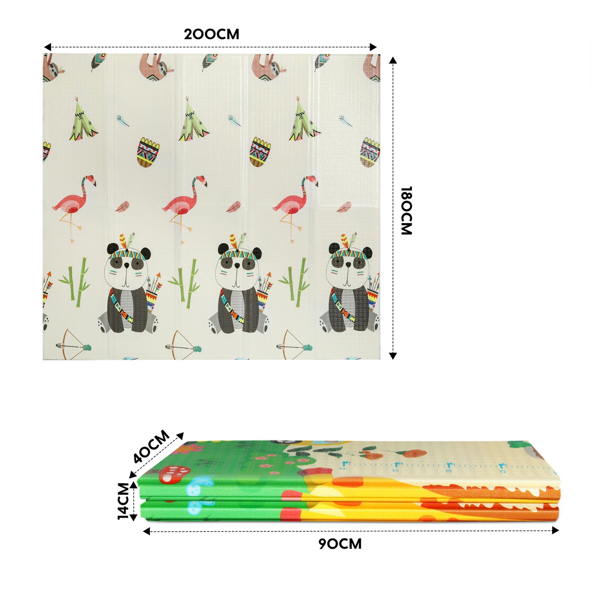 3 Bopeep Kids Play Mat Foldable 180cx200cx1.5cm, 3 of 6