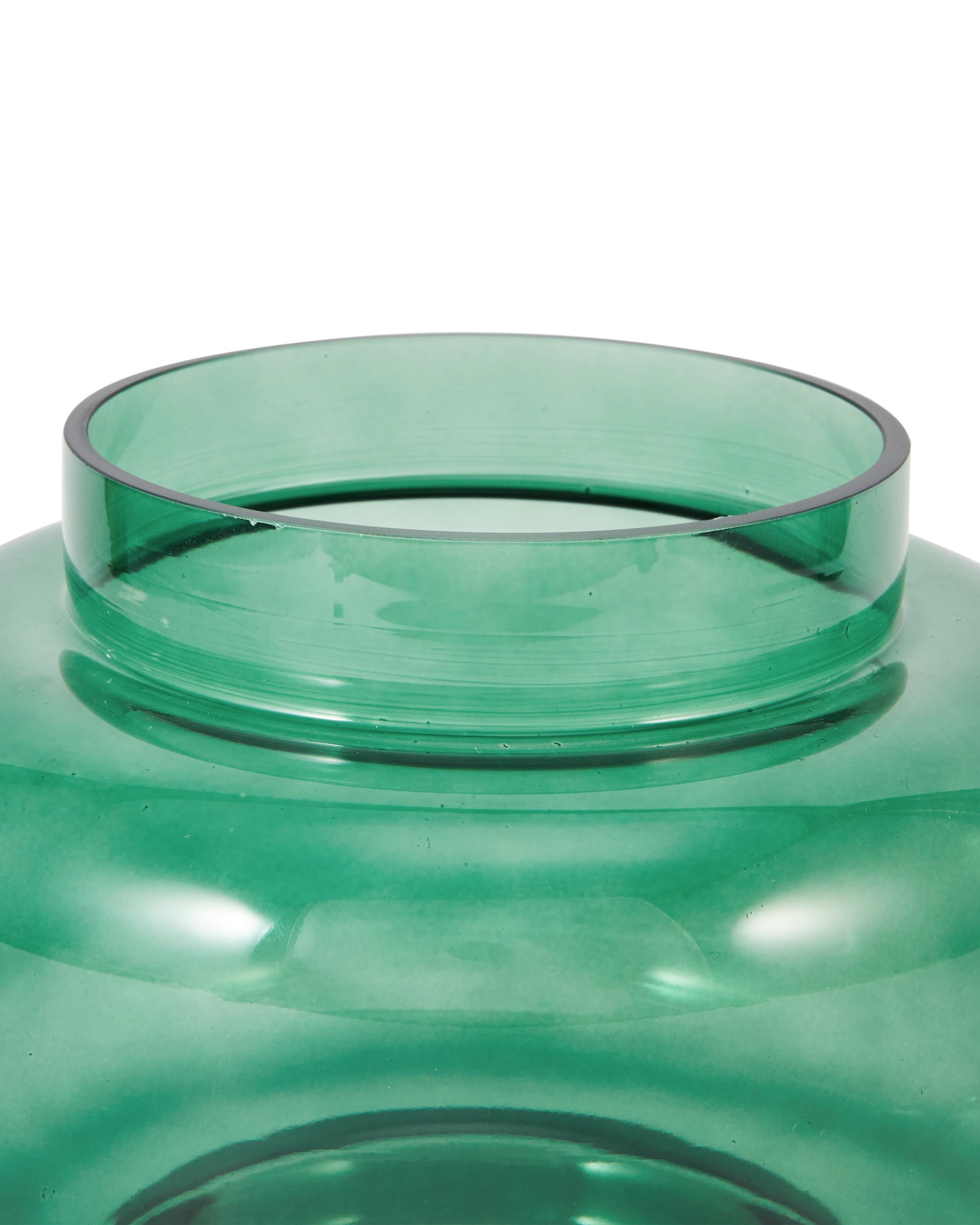 4 Green Tiered Glass Vase, 4 of 5
