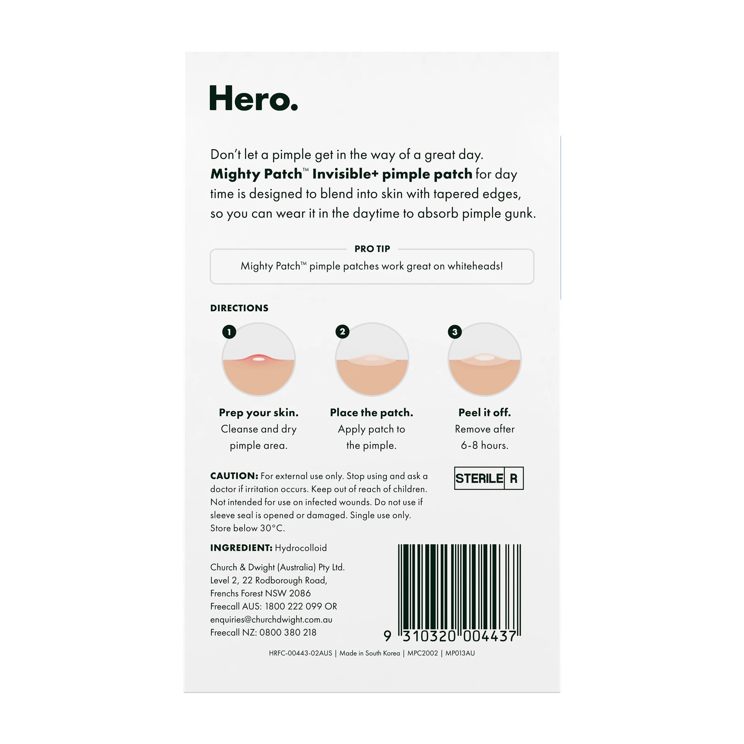 2 Hero 24 Pack Mighty Patch Invisible+ Pimple Patches - Hydrocolloid, 2 of 10