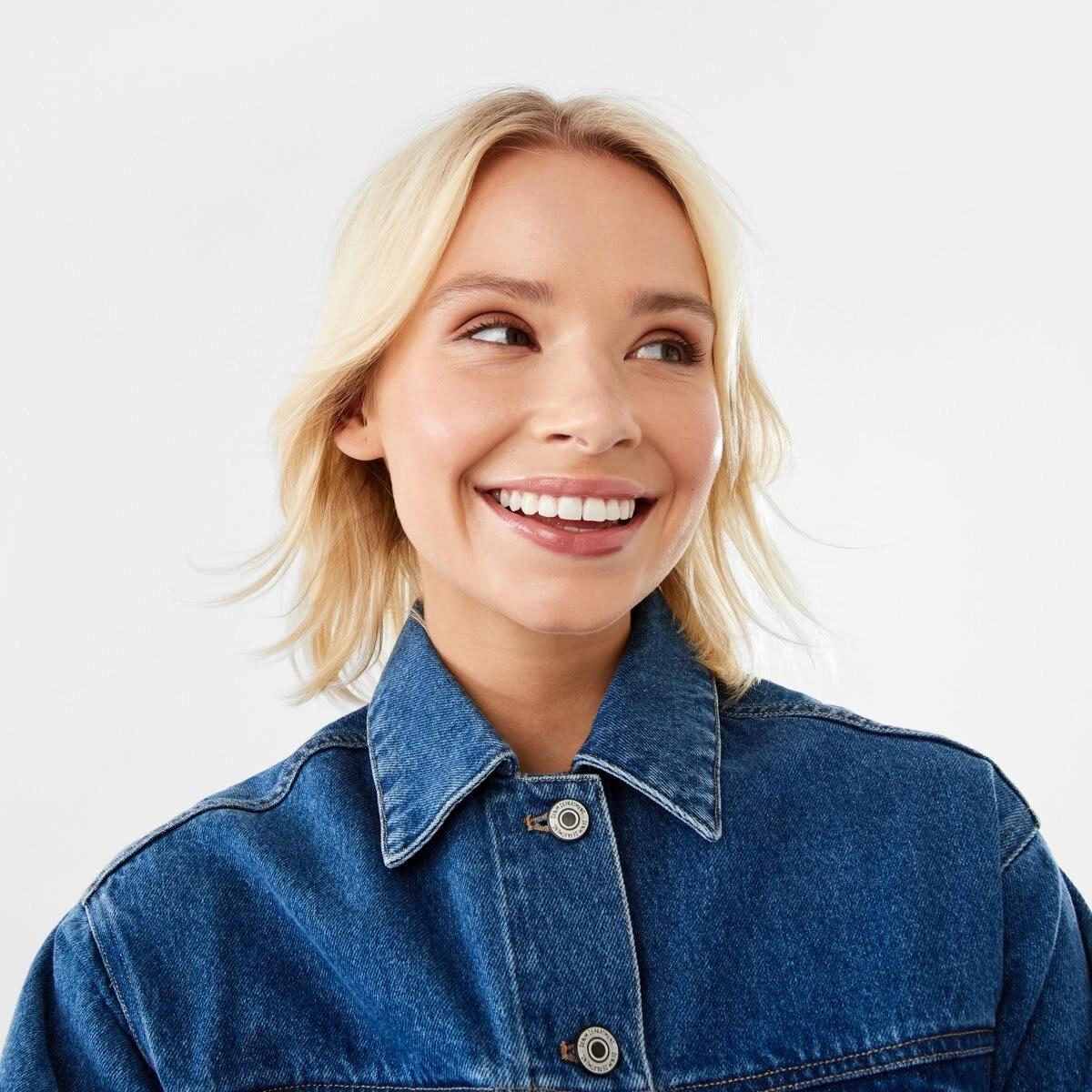 8 Oversized Denim Jacket Mid Wash, 8 of 10