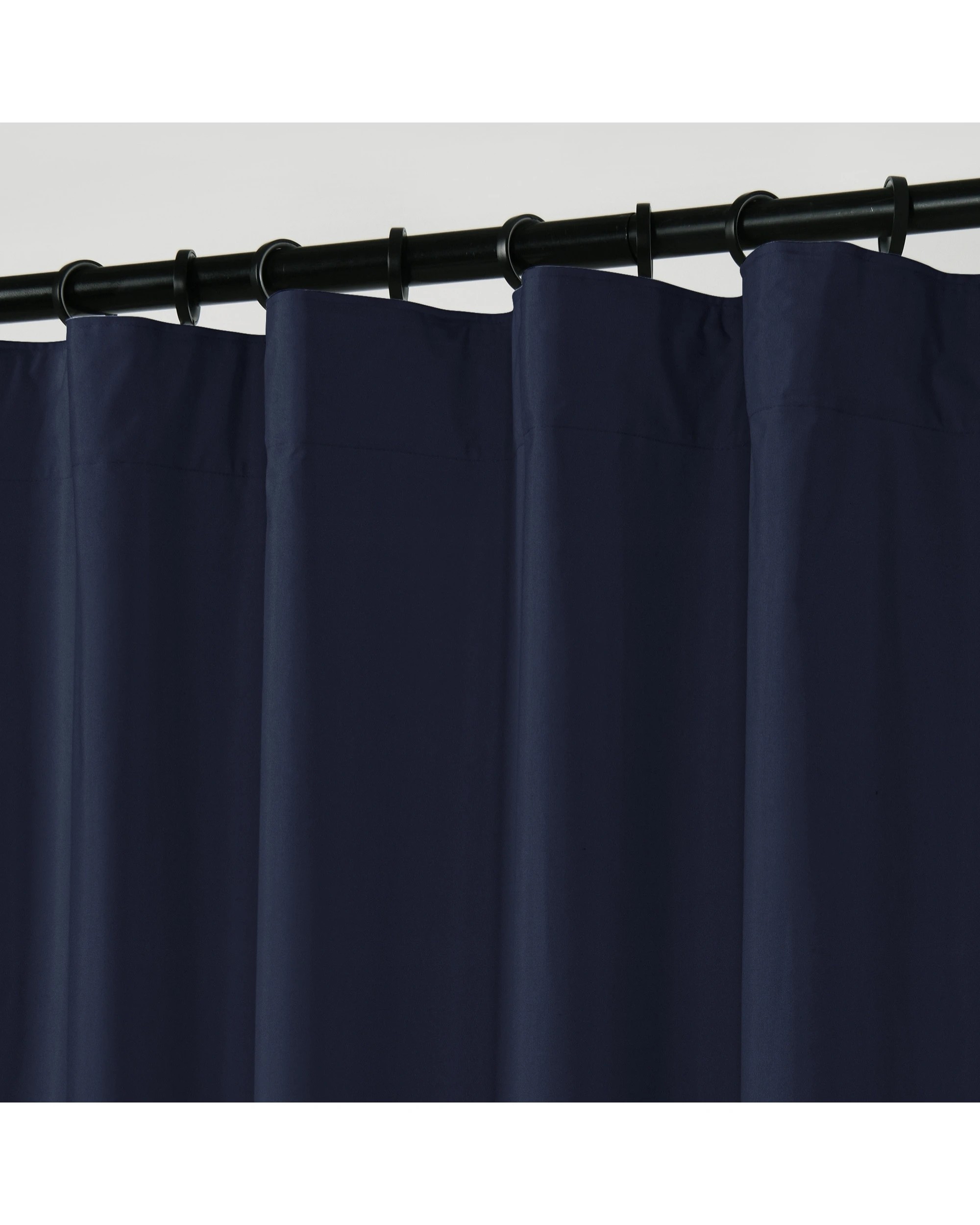 3 Sherwood Home Orlando Blockout Multi Header Curtain Pair 90x223cm - Navy, 3 of 8
