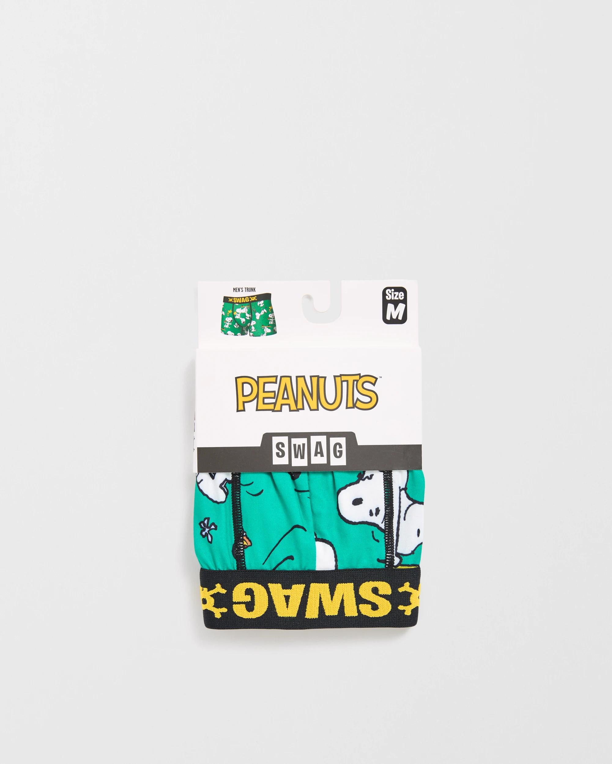 4 Swag Licensed Trunks - Snoopy GREEN, 4 of 4