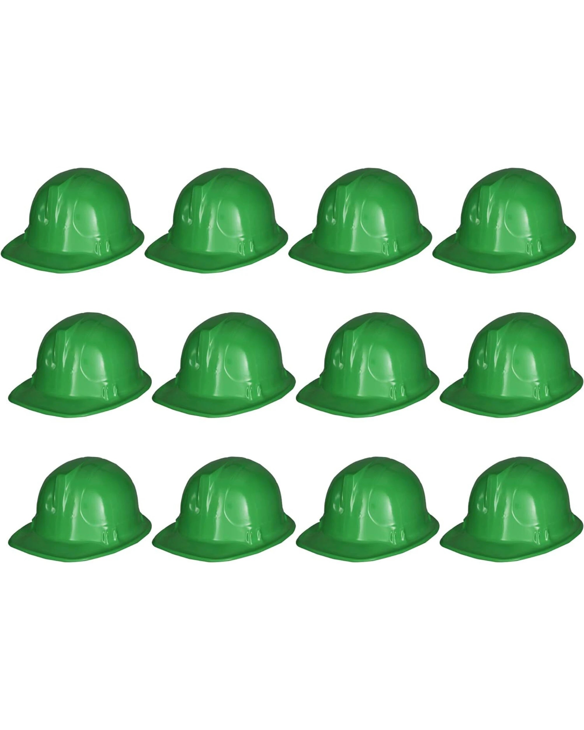 2 Br Costumes 12x Kids Builder Hats Construction Costume Party Helmet Safety Cap Childrens - Green, 2 of 4