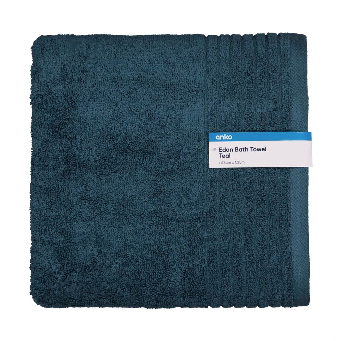 5 Edan Cotton Bath Towel - Teal, 5 of 6