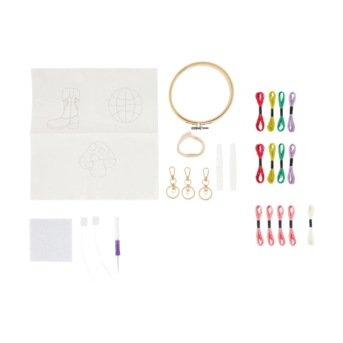 2 DIY Punch Needle Keyrings Kit, 2 of 3