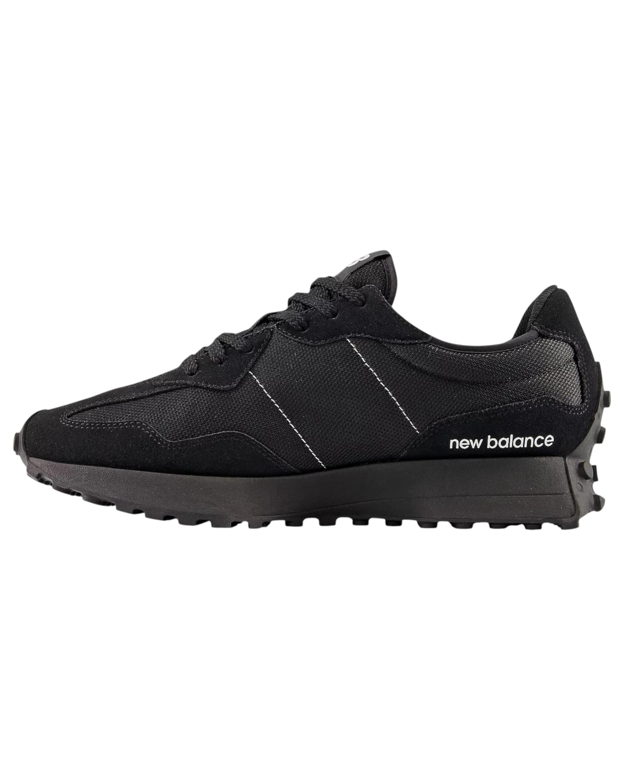 2 New Balance Womens 327 Athletic Shoes BLACK, 2 of 6
