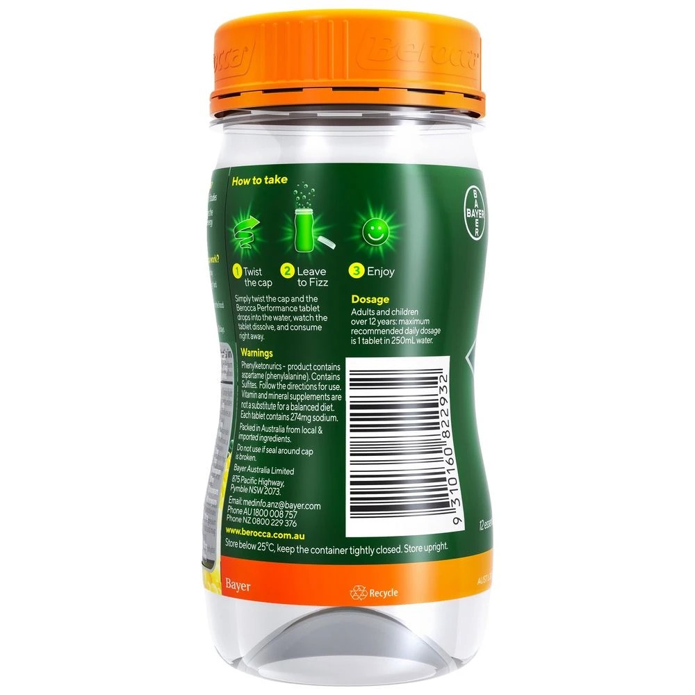 2 Berocca Twist n Go Performance Drink Orange 250mL, 2 of 3