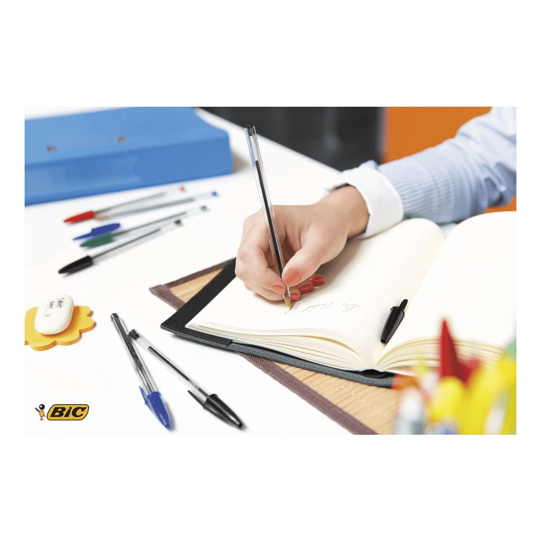 5 BIC Cristal Ballpoint Pens Red 50 Pack, 5 of 6