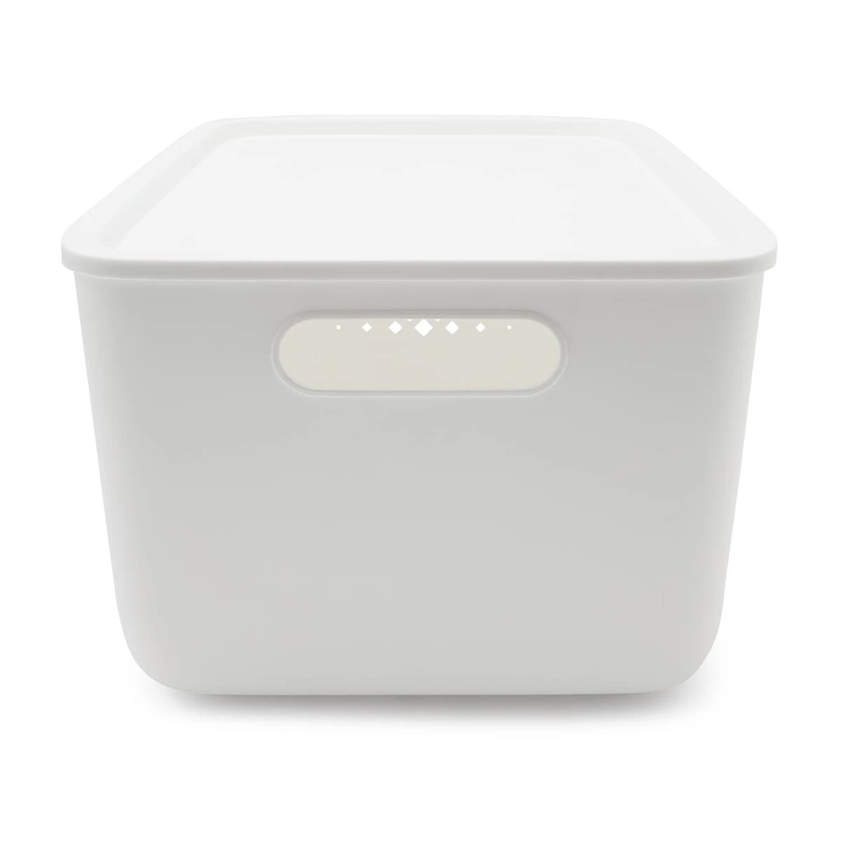 4 Storage Tub with Handle - Medium, White, 4 of 10