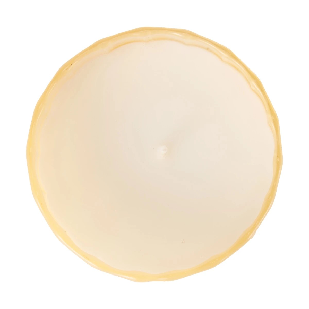 3 Citrus and Floral Swirl Glass Candle - Yellow, 3 of 4