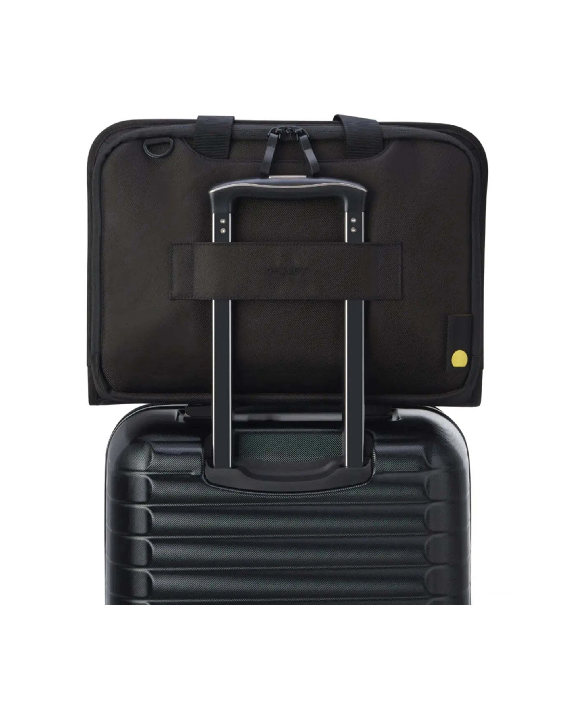 6 Delsey Arche 14in Laptop Satchel Double Compartments RFID Data Protection - Black, 6 of 7