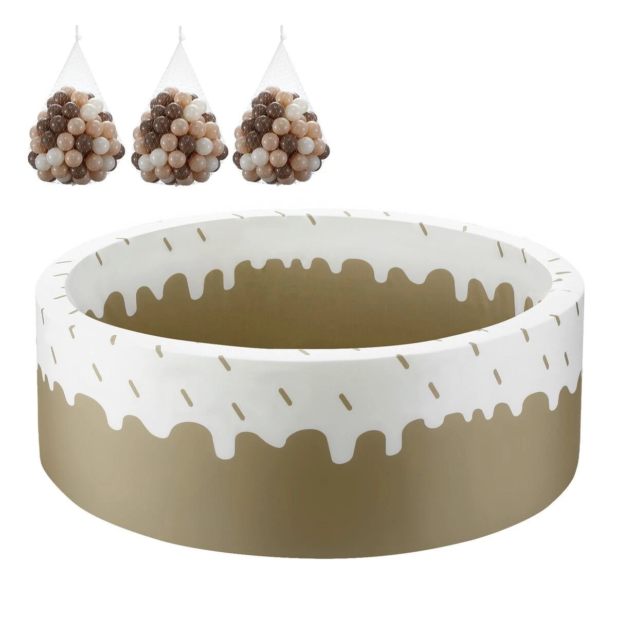 3 AUSWAY Foam Ball Pit Toy Pool Childrens Soft Play Ground Playpen, 3 of 3