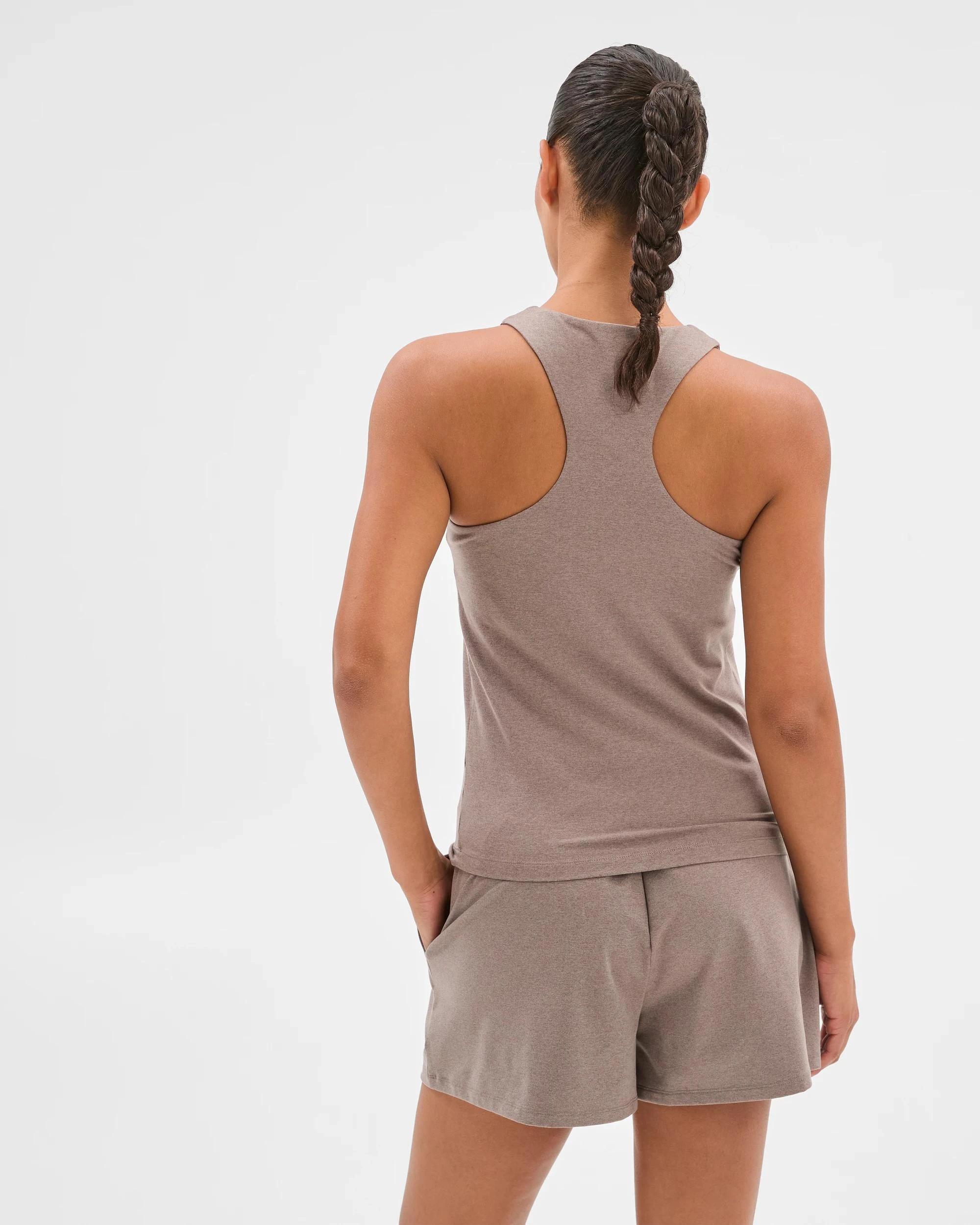 4 Target Active Studio Luxe Marle Racer Tank Top MUSHROOM, 4 of 6