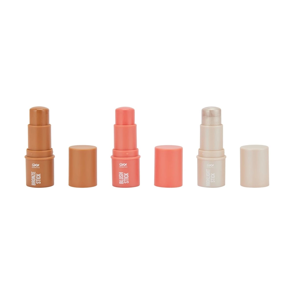 2 OXX Cosmetics 3 Piece Mini Face Kit - Caramel, Cherry and Champagne, 2 of 8