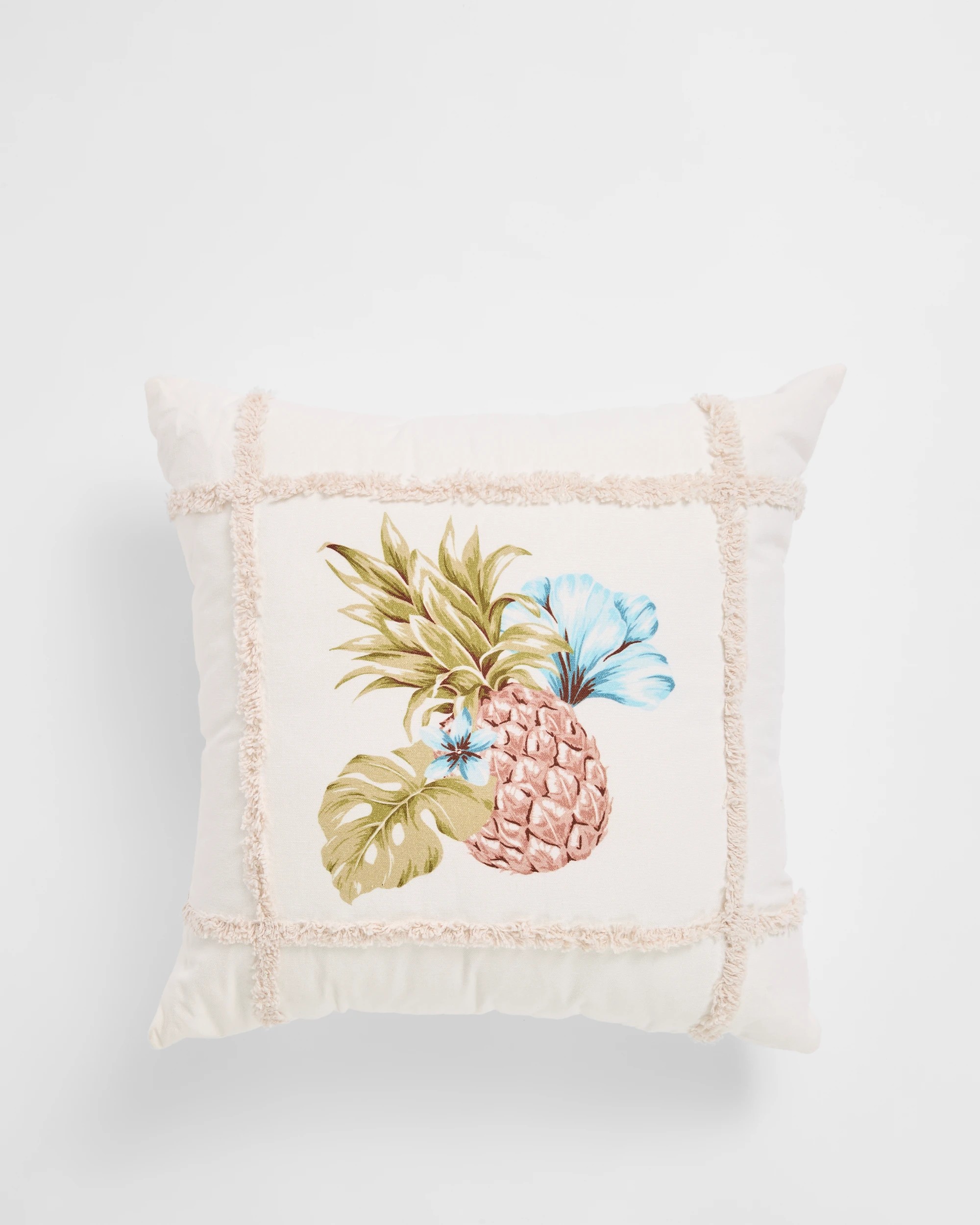 1 Target Kalina Cotton Pineapple Cushion - Cloud - White, 1 of 2