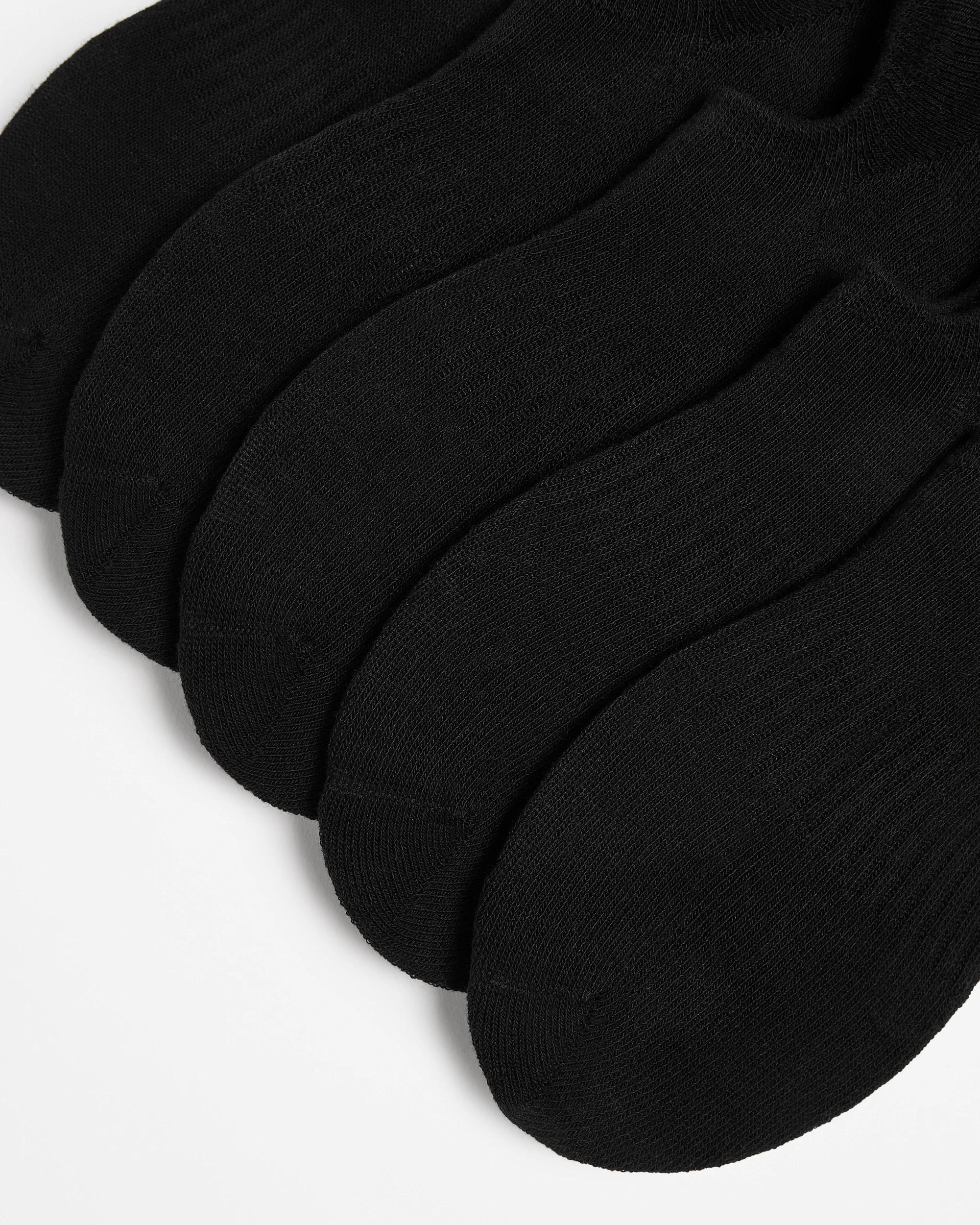 2 Australian Cotton Blend 5 Pack Sport No Show Socks - Maxx BLACK, 2 of 3