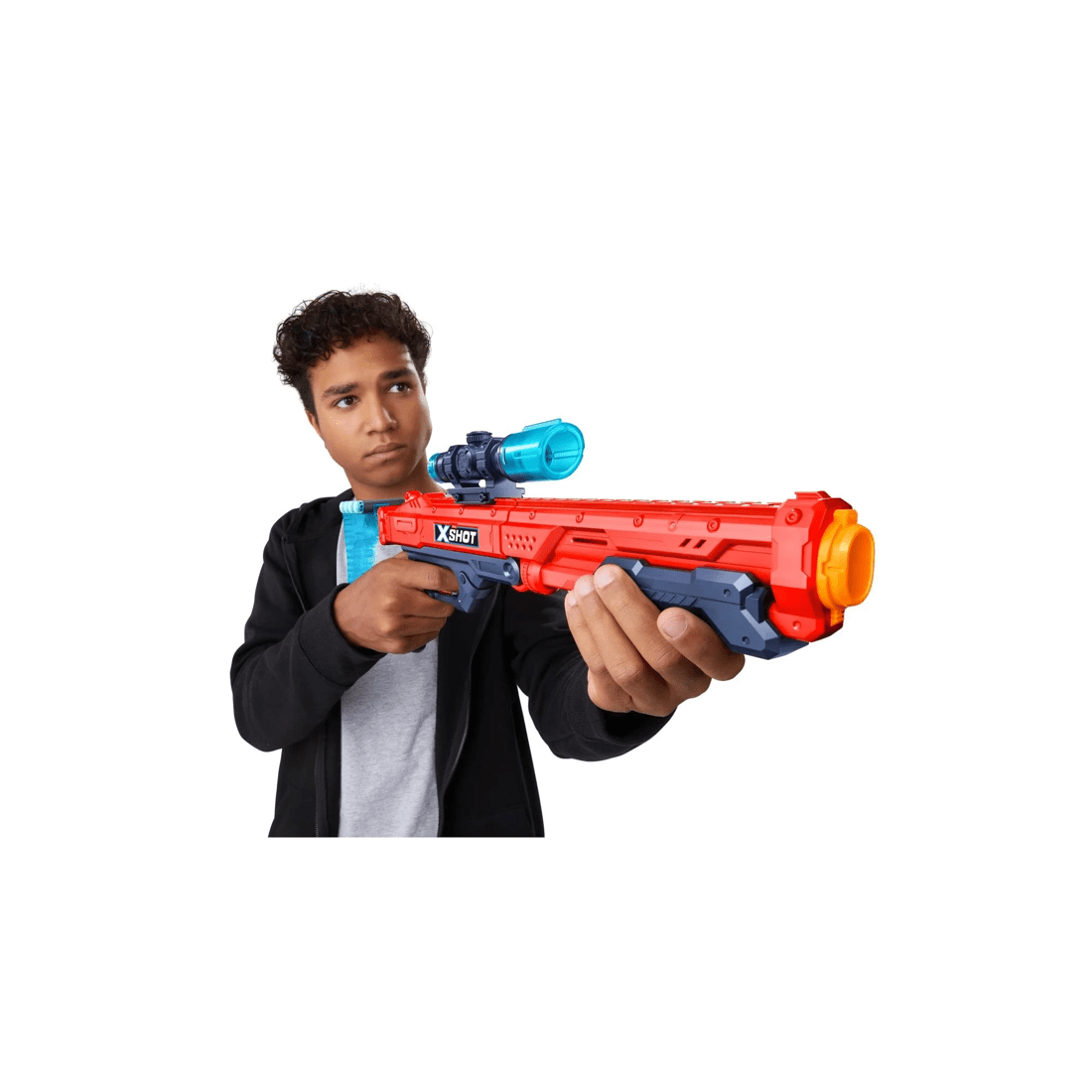 6 XSHOT Excel Double Hawk Eye Blaster Double Micro Blaster Combo Pack (24 Darts) by ZURU - Red, 6 of 8