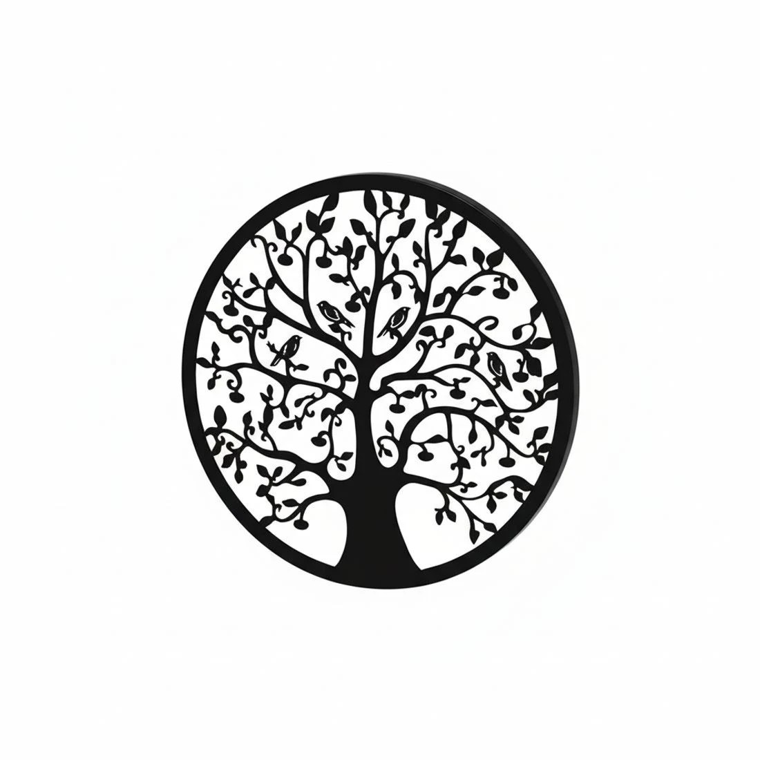 5 Artiss Metal Wall Art 60cm Hanging Sculpture - Black, 5 of 7