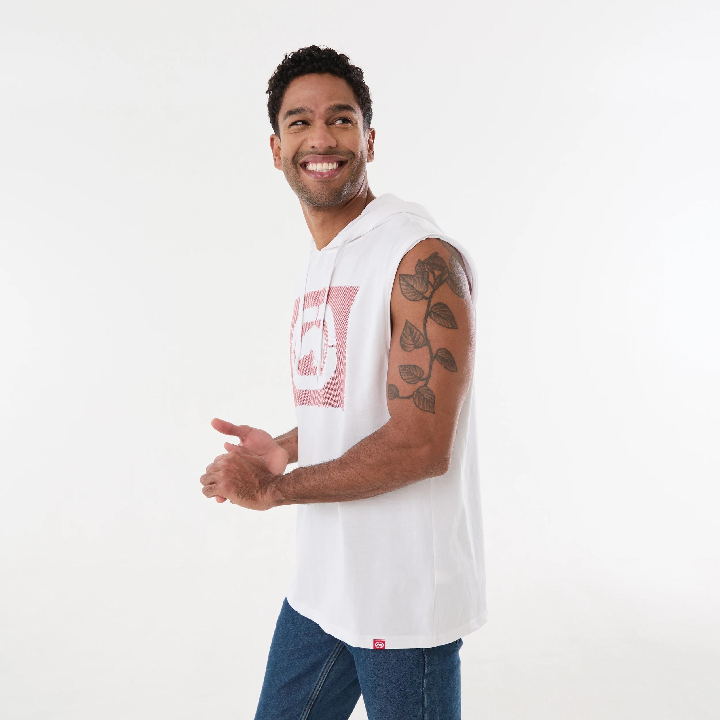 2 Ecko License Hooded Muscle ECKO HALFTONE WHITE, 2 of 5