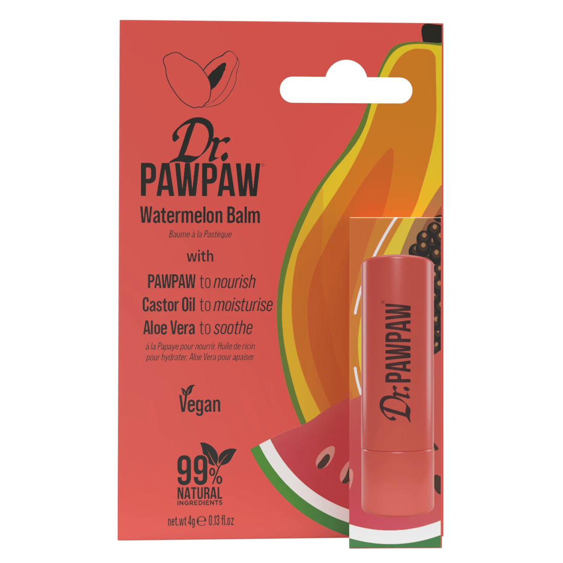 1 Dr. PAWPAW Lip Balm Stick - Watermelon, 1 of 2