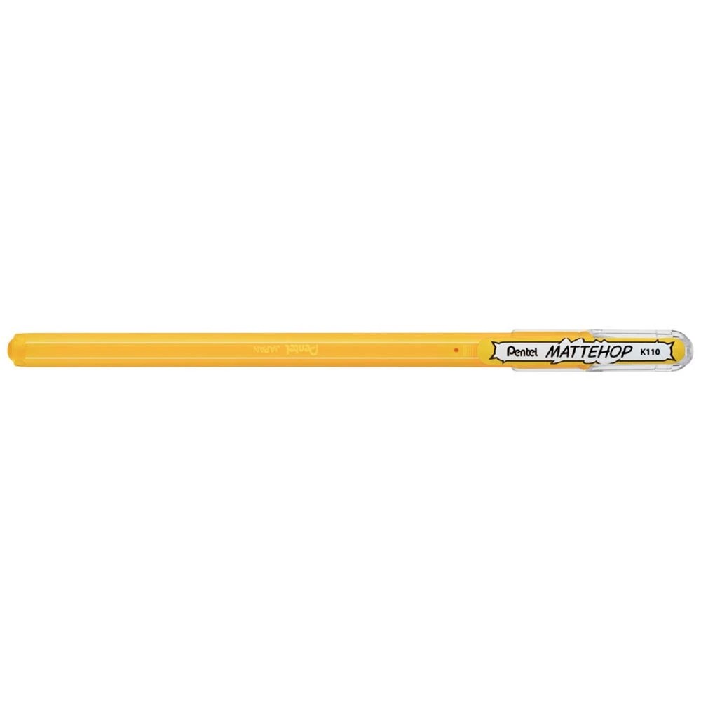 1 Pentel Mattehop Gel Pen 1.0mm Yellow, 1 of 2