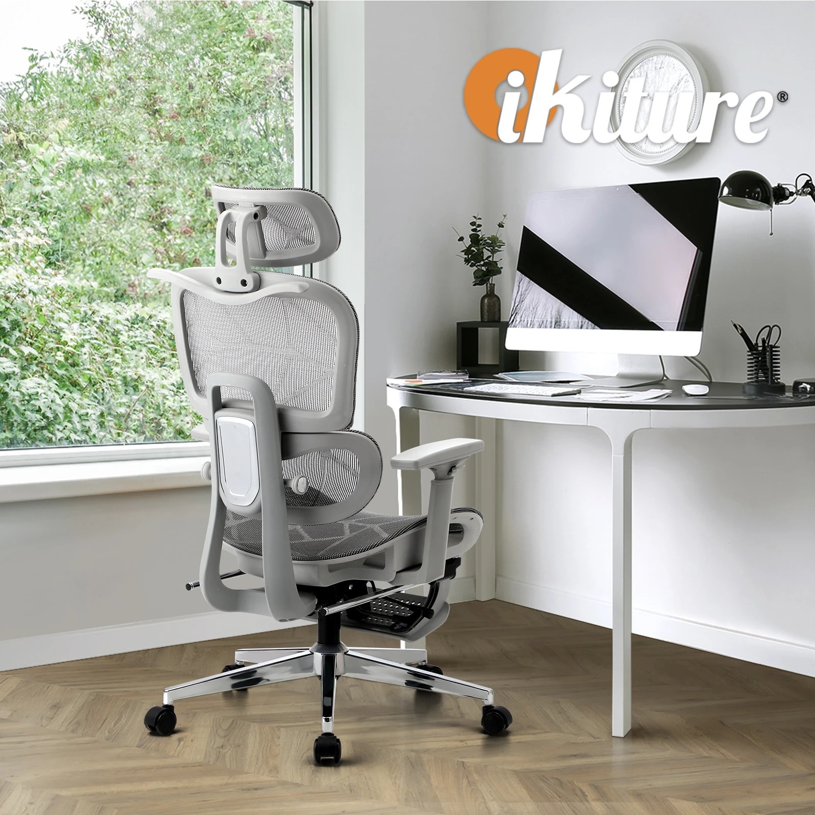 5 Oikiture Ergonomic Office Chair
 - Grey, 5 of 8