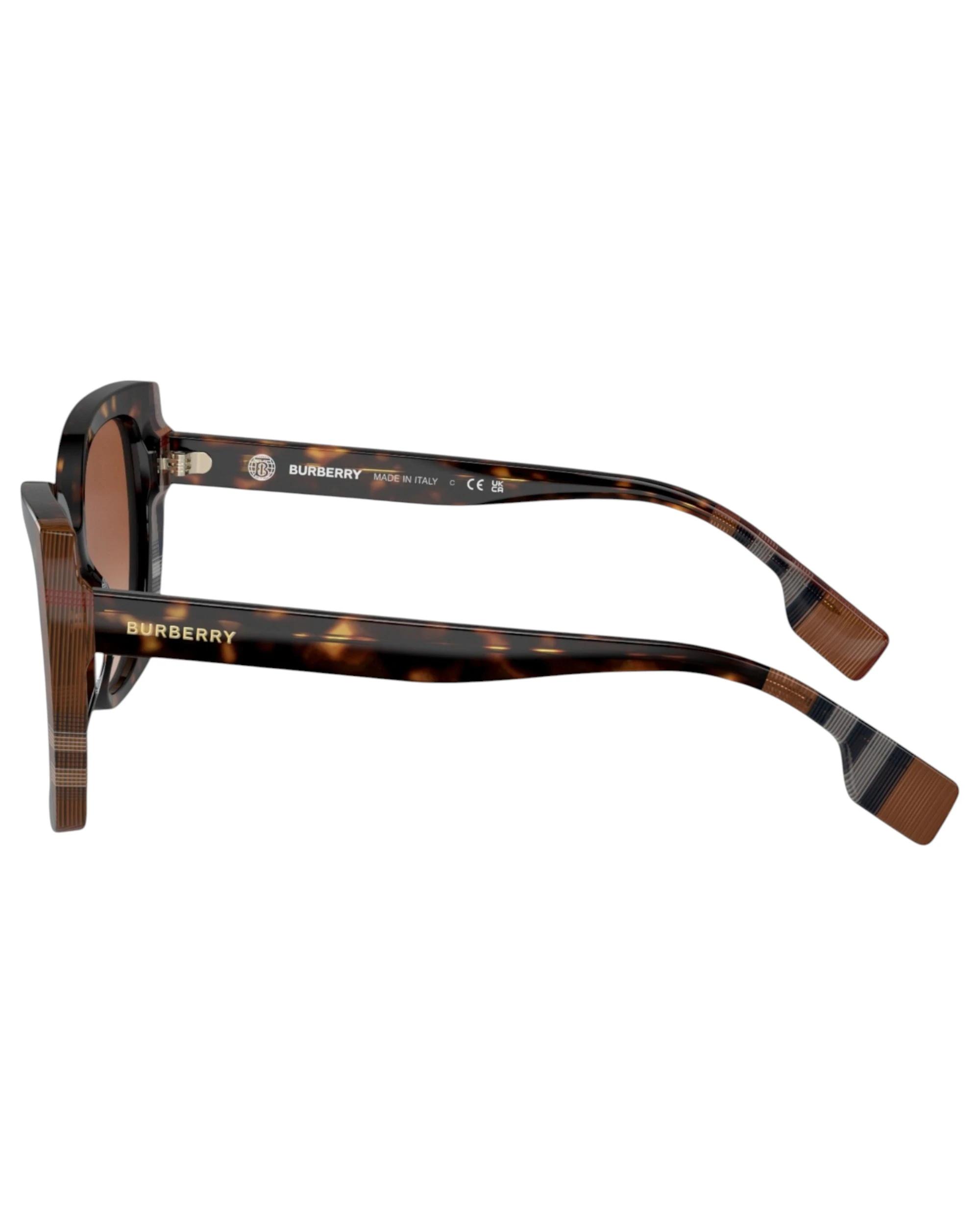5 Burberry Womens Sunglasses Meryl BE4393 Dark Havana/ Check Brown Sunnies DARK HAVANA/CHECK BROWN, 5 of 5