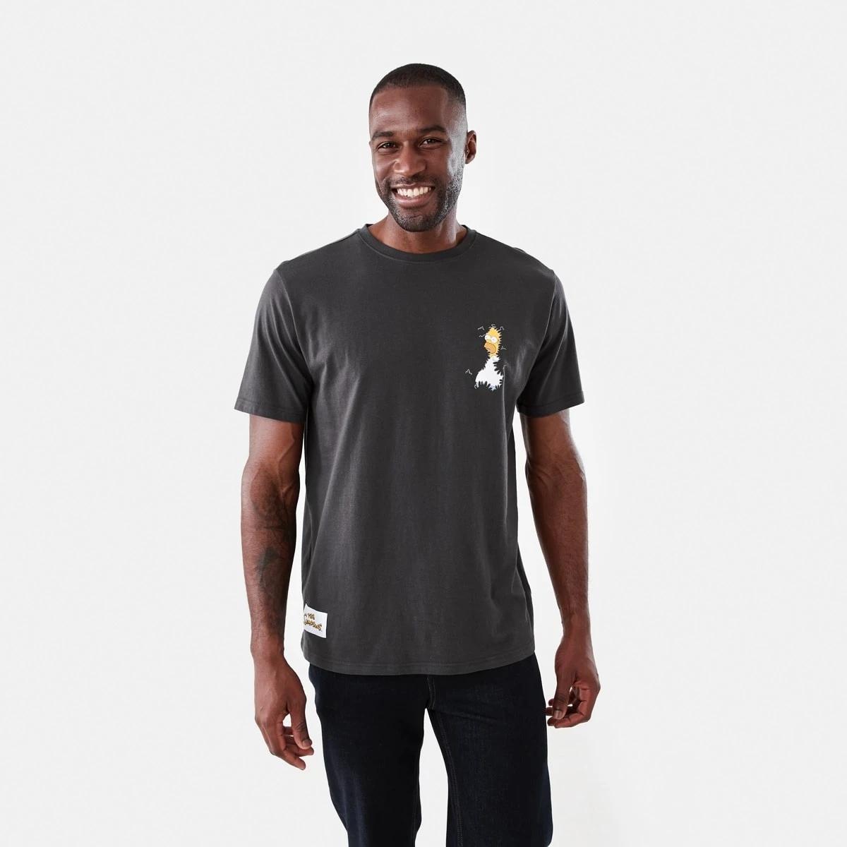 1 Simpsons License T-shirt OYSTER BLACK, 1 of 7