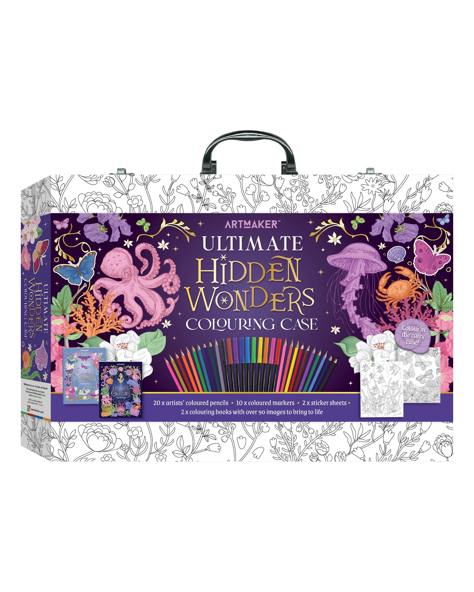 Art Maker Ultimate Hidden Wonders Colouring Case - Book - Kmart