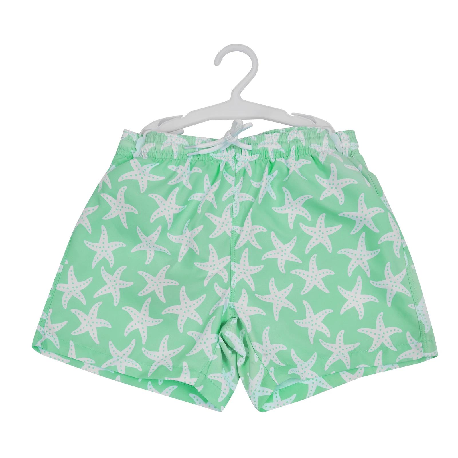 1 Big softies Swim shorts - Green Starfish , 1 of 5