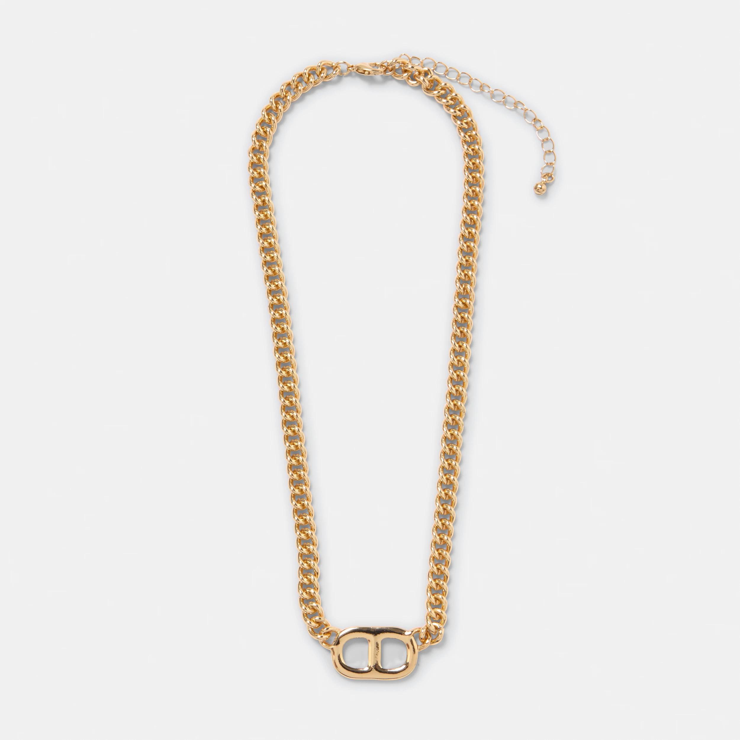 1 Interlink Necklace - Gold Tone GOLD, 1 of 7