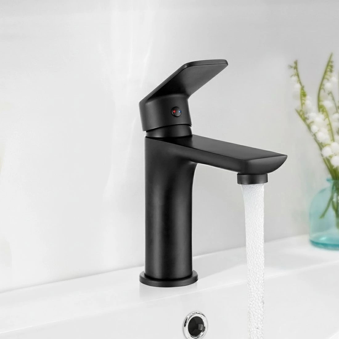 2 Cefito Bathroom Basin Mixer Tap Brass Faucet Vanity Laundry Sink - Black, 2 of 4