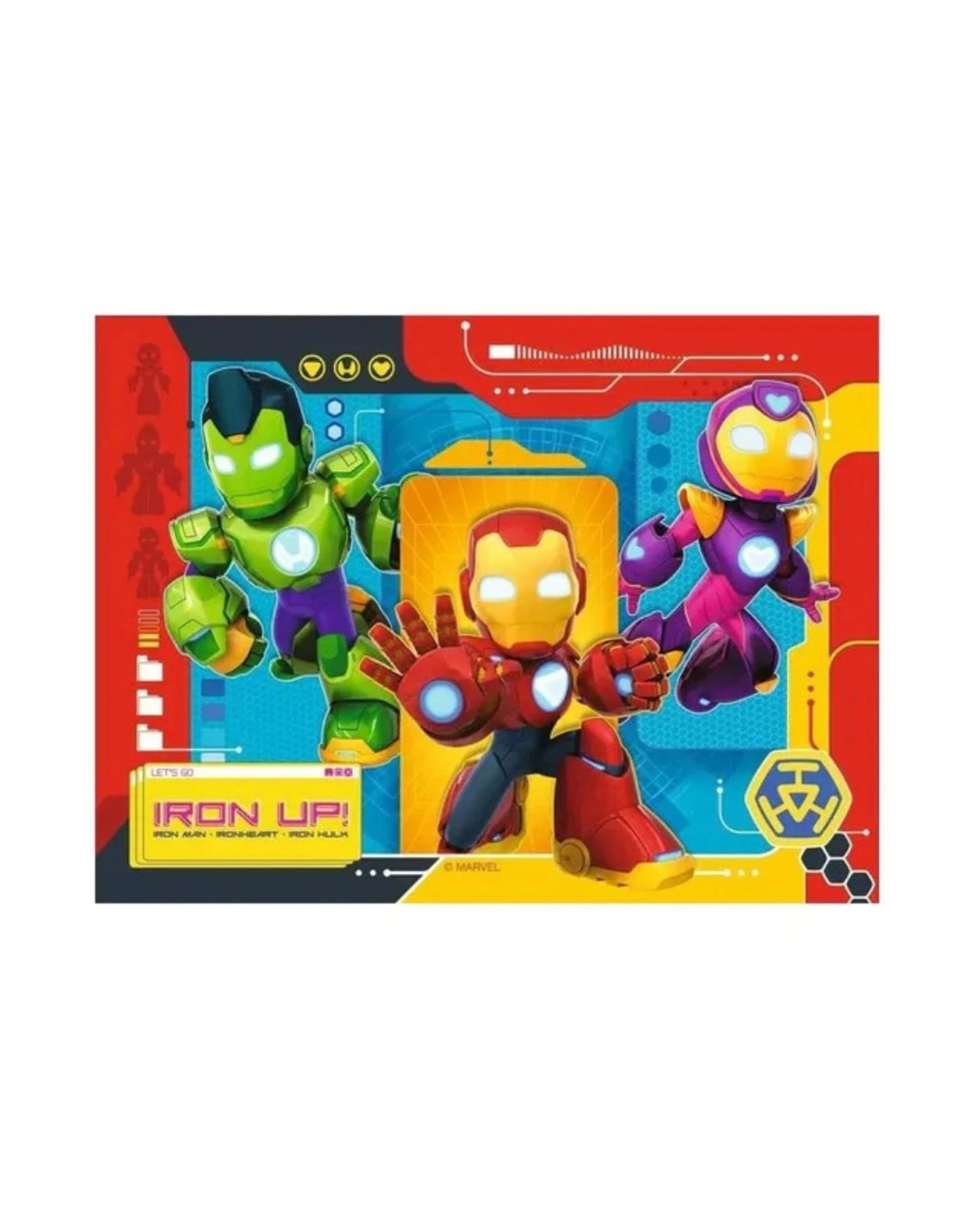 5 Ravensburger Marvel Iron Man and His Awesome Friends 4 in a Box 12, 16, 20 and 24 Piece Puzzles, 5 of 5