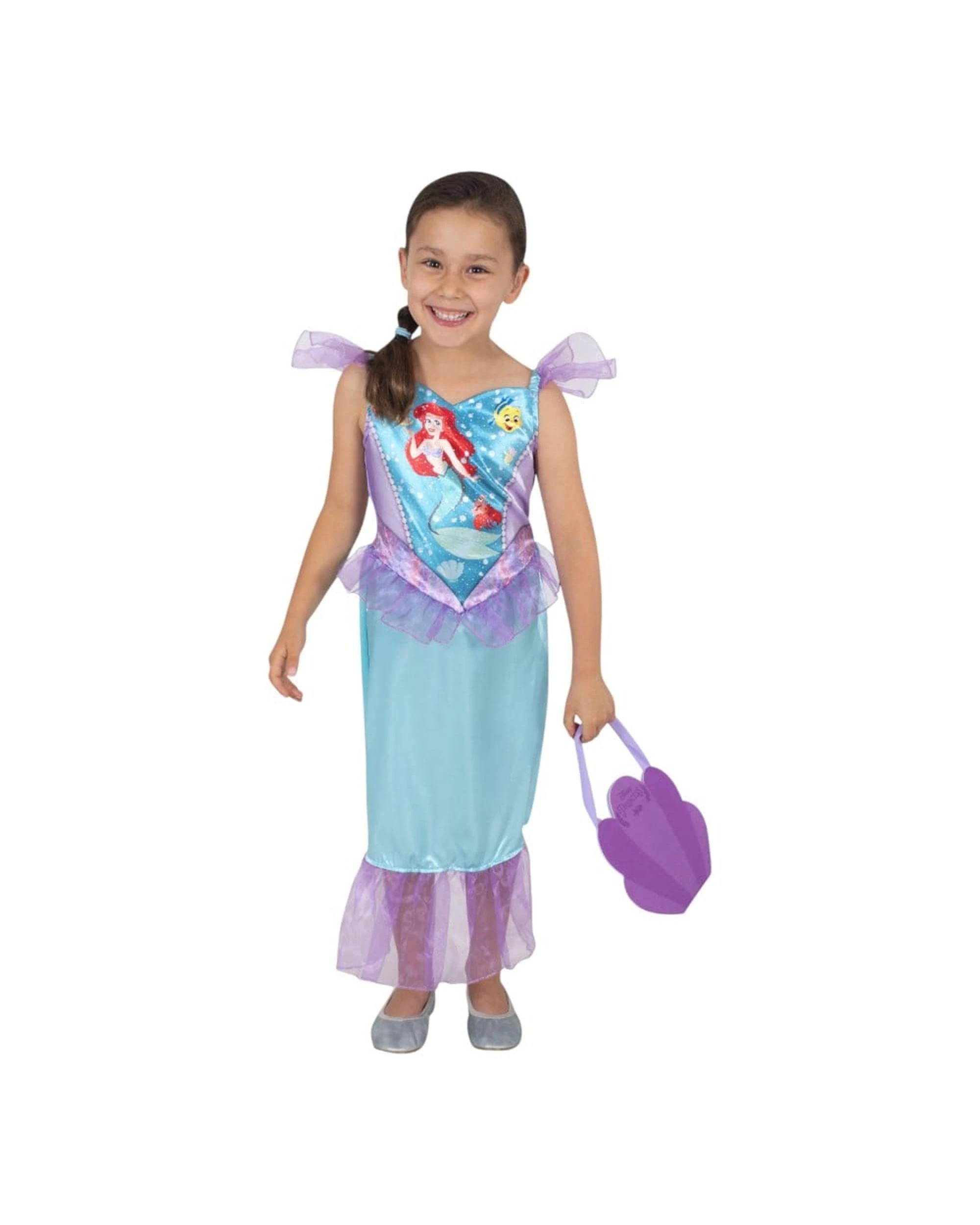 1 Disney Princess Ariel Costume and Bag Set Size 3-4 Years, 1 of 4