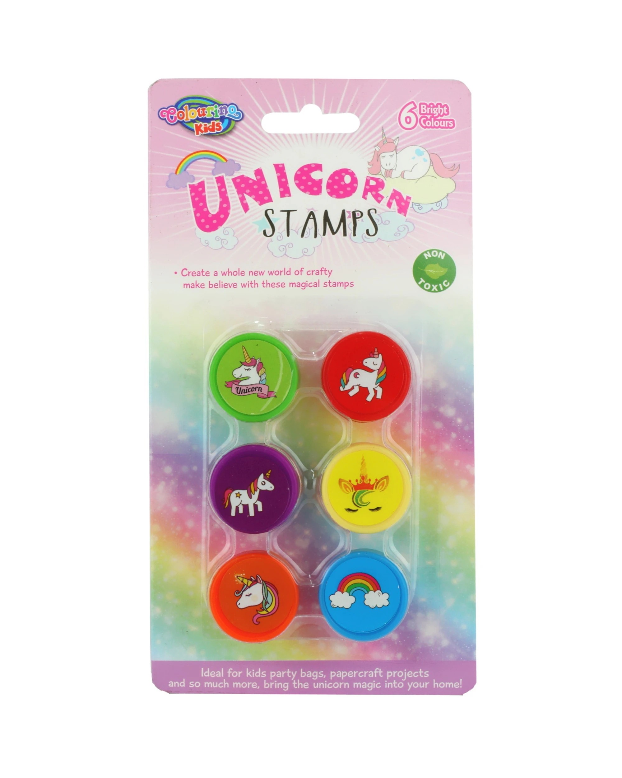 1 Durmaz Unicorn Fun Stamps Pack of 6 - Multi, 1 of 1