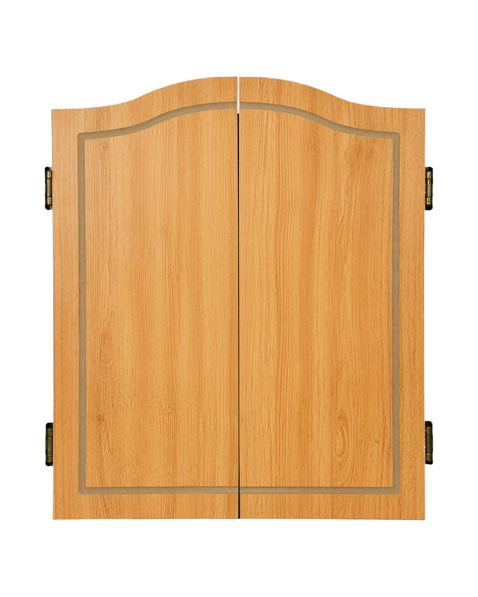 2 Advwin 18" Dartboard Cabinet Set with Chalk Scoreboard & Eraser, Includes 6 Steel-Tip Darts, Wall/Door Mountable, 2 of 7